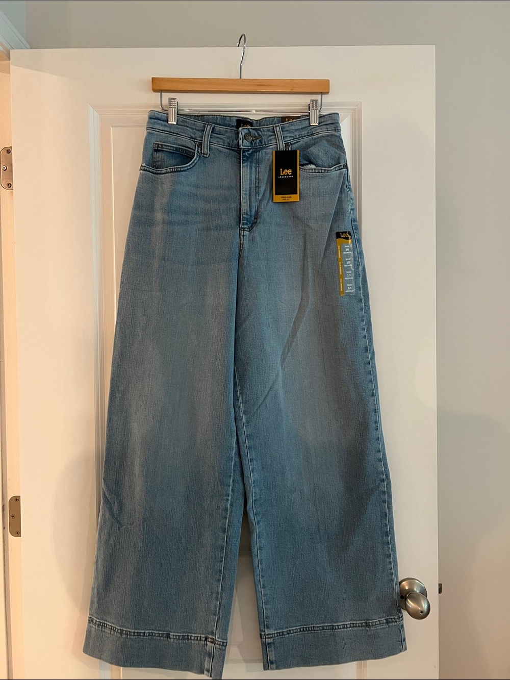 Lee Light Blue Wide Leg Trouser Jean